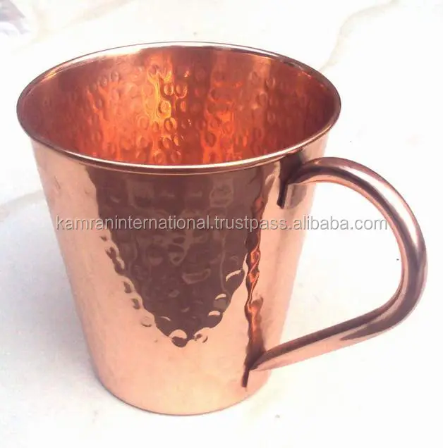 MUG Tembaga 100% Palu Bebas BPA, MUG Bir Gaya Barat Tembaga