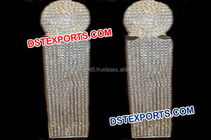 Último de cristal de la boda pilares Original columna cristal Pilar de diseño de cristal de la boda pasarela pilares - Product Image 6