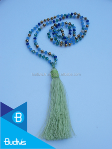 ขายส่งยาวRudrakshaลูกปัดพู่สร้อยคอ2020 100ทำด้วยมือ - Product Image 3
