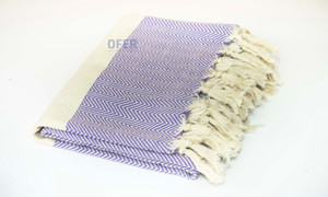 Serviettes turques Pestemal classiques à chevrons, vente en gros de serviettes Hamam-Couverture-Turquoise Classic Collection Turkiye - Product Image 5