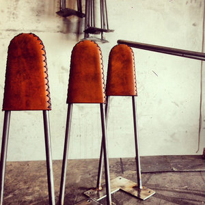 Jambes en épingle à cheveux avec Cuir - Product Image 2