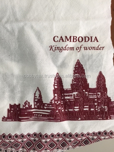 นครวัดพิมพ์ผ้าฝ้าย100% ผ้านุ่ม Dobbytex สำหรับตลาดกัมพูชากว้าง44/45นิ้ว - Product Image 2