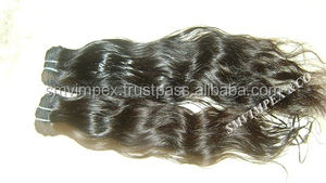 Extensión de cabello humano 100% indio ondulado, cabello remy indio suave, doble onda, alta calidad, venta al por mayor, gran oferta - Product Image 2