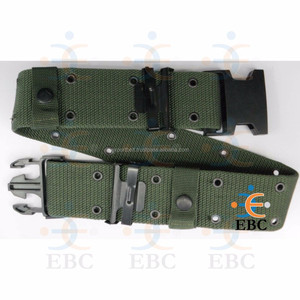 Ceinture en toile de coton personnalisée de haute qualité pour les questions de réglementation des officiers ceintures en couleurs personnalisées avec boucle de coureur en laiton - Product Image 4