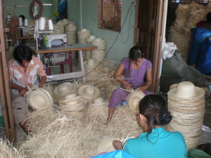 Precio más barato de sombrero de paja de la hoja de palma sombrero NATURAL sombrero 2017 (Correo electrónico: info@gianguyencraft.com) - Product Image 5
