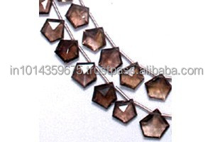 Venta al por mayor de cuentas de piedra ahumada, cuentas lisas de piedras preciosas marrones fabricadas y suministradas - Product Image 6