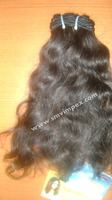 Ekstensi Rambut India Alami 100% Remy Grade Tanpa Proses dari Tamil Nadu 100g, Jahitan Mesin Double Weft untuk Semua Jenis Pewarna