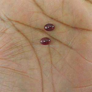 Gema de turmalina Rosa Natural, 5x7mm, cabujón ovalado, Gema suelta de 2,4 Cts - Product Image 3