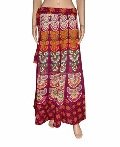 Vestido Hippie de algodón con estampado de animales para mujer, falda envolvente de diseño indio, bohemio, gitano, mandala - Product Image 5