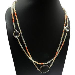 Superb-collares de plata de ley 925 con múltiples piedras, joyería de plata, venta al por mayor, India - Product Image 6