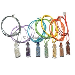 เซเว่นจักระชิปขวดจี้ชุด: ซื้อออนไลน์จี้ขวดพลอย - Product Image 1