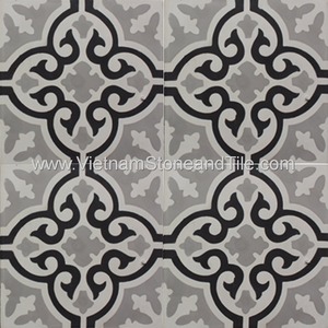 Azulejos hechos a mano de cemento encáustico tradicional moderno de Venta caliente Entrega rápida desde Vietnam Hotel Borders Acentos Diseño rústico - Product Image 2