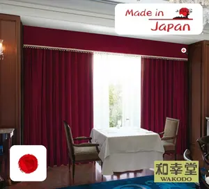 Rideaux de chambre réglables au design japonais, tissus nettoyants lillcolor, importé du japon