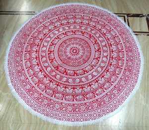 Bohemian Vòng Tròn Thiết Kế Voi Mandala Tấm Thảm Ấn Độ Phong Cách Yoga Mat Tường Treo Dã Ngoại Chăn Bãi Biển Khăn Cho Trang Trí Nội Thất - Product Image 2