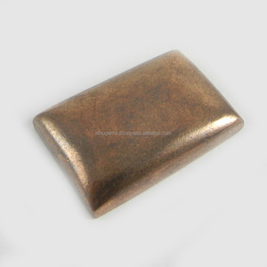 Pirita de Cobre Dorada Natural de Calidad AA al por Mayor, Piedra Preciosa Rectangular de 17x25 mm, 8.70 g, Gemas Sueltas, Fábrica de Gemas Ishu - Product Image 1