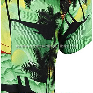 เสื้อยืดชายหาดกางเกงขาสั้นแขนสั้นสำหรับผู้ชายเสื้อชายหาดกลางแจ้งผ้าฝ้ายแบบระเหิดมาใหม่ - Product Image 4