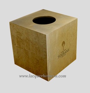 Vietnam traditional lacquer tissue box, Vietnam lacquer tisssue holder - Product Image 3