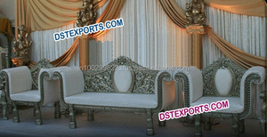 Meubles de mariage indien or Royal, ensemble de meubles dorés Royal pour mariage asiatique, mobilier moderne pour mariage - Product Image 2