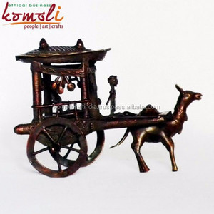 Dhokra รูปปั้นขนาดเล็กงานหล่อขี้ผึ้งหายไปศิลปะโลหะทองแดงทำด้วยมือสำหรับการตกแต่งบ้านแบบดั้งเดิมของสะสมหรือเป็นของขวัญ - Product Image 2