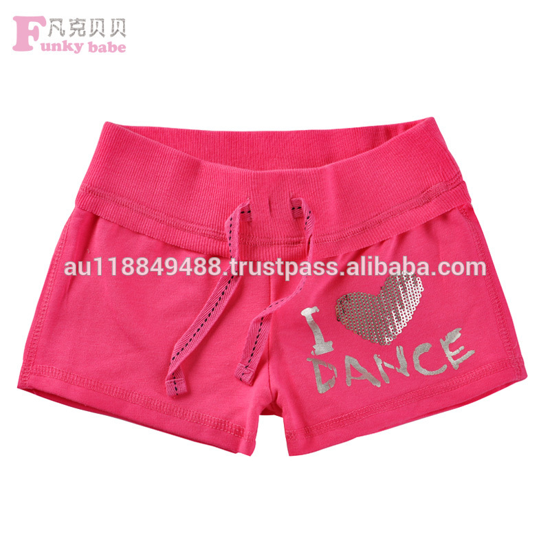 2015 новинка младший девушки одежда, не розовый нет Corression танцы шорты