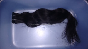 มัดผมสั้นที่ยังไม่ได้แปรรูป100% ผมมนุษย์แบบสั้นผมทอแบบสั้นผมต่อเส้นผมผู้บริจาคหนึ่งเส้น - Product Image 5