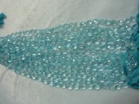 Perles de topaze bleu ciel naturelles, certifiées par une tierce partie, pour la fabrication de bijoux, fabriquées en Inde, Coszcalt Exports RT00101