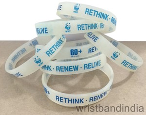 Glow In Dark Silicon Wristband - Product Image 2