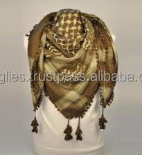 Export 100%cotton Arab Men Scarf Keffiyeh Multi Color Shemagh Arabic square Headscarf for Men - Product Image 5