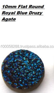 อัญมณีทรงหลวมกลมแบนขนาด8-13มม. สีม่วงสีฟ้ารอยัล - Product Image 3