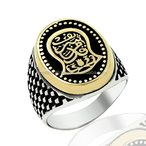 925K Sterling Silver Art Nalain Shareef <b>Men</b> <b>Ring</b> - Product Image 1