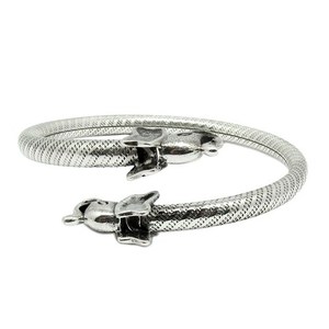 Bracelet manchette en argent sterling 925 Shri Ashapura Jewels, style bohème, motif chrétien, bijoux de mariage en argent uni - Product Image 1