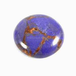 Cabujón redondo de 26mm de la mejor calidad, 4,62 Gms, Mohave, corte brillante, turquesa Natural, piedras preciosas sueltas para la fabricación de joyas - Product Image 1