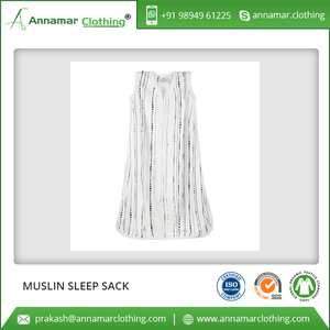 Saco de dormir de bebé de diseño personalizado fabricante India 100% saco de dormir de bebé de algodón orgánico con personalización tiene certificado - Product Image 3