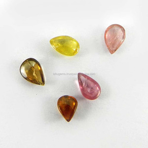 5 uds Natural multicolor turmalina pera cabina piedras preciosas 3 a 4x4mm x 6mm 2.2cts piedras preciosas sueltas IG4260 - Product Image 2