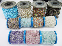 Chaîne de chapelet en perles de pierres semi-précieuses plaquées or Nanplanetsilver - Cadeau de fiançailles, de mariage et de fête pour unisexe, fabriqué en Inde
