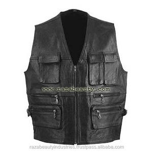 Chalecos de Cuero Genuino Casuales de Verano para Hombre, Tallas Grandes - Product Image 4