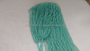 Neon Blue Apatite Micro Faceted Roundel Cristaux Guérison Bijoux Pierres Perles En Vrac Coszcalt Exportations BHY7012 Tiers - Product Image 4