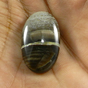 Jaspe natural de madera de cacahuete, cabujón ovalado de 18x29 mm, piedra preciosa suelta para joyería - Product Image 3
