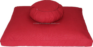 Custom Color Handmade 100% Cotton <b>Meditation</b> <b>Cushion</b> Set Removable Washable Cover Private Label Zafu Zabuton Massage Feature - Product Image 2