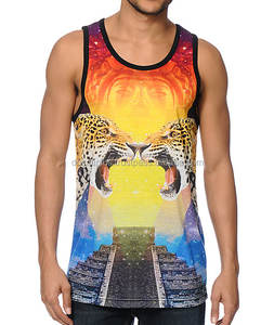 Dry fit men sublimation design singlet tank top for men - Product Image 1