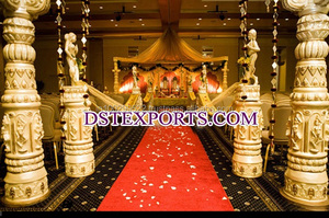 งานแต่งงานพระพิฆเนศ Dev เสางานแต่งงาน Devdas เสาสำหรับ Mandap เสาทางเดินแต่งงาน - Product Image 3