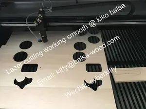 Balsa laser cutting