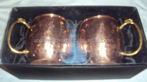 500ml Cobre <span class=keywords><strong>Pulgar</strong></span> Resto Barril Cerámica Jarra de cerveza Material de metal para disfrutar de su bebida favorita - Product Image 5