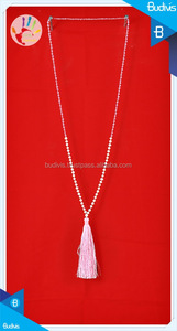 Collier long classique pour homme en perles miniatures avec pampilles et perles étincelantes, chaîne perlée de 22-23 pouces pour anniversaire - Product Image 2