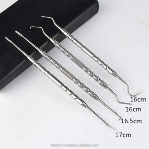 ชุดเครื่องมือแกะสลักฟันสำหรับงานทันตกรรม 5 ชิ้น ทำจากสแตนเลส พร้อมกระเป๋าหนัง รุ่น 2026 ขายส่ง - Product Image 1