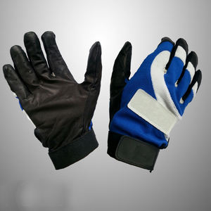 ถุงมือเบสบอลทำจากหนังแท้อินโดนีเซียถุงมือตีเบสบอลสีดำ - Product Image 1