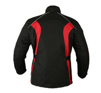 Veste de moto réfléchissante de sécurité en textile respirant Corduroy Cordura, imperméable, avec fermeture éclair, col montant, pour adultes