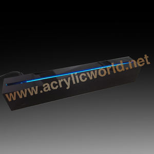 LOGO LED rvb en acrylique noir, panneau éclairé sur le bord avec de nombreuses lumières LED de couleur, panneau led - Product Image 3