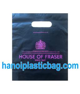 custom printed die cut handle plastic bag - Product Image 3