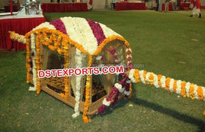 Vestido de novia indio, para boda, de color dorado, estilo Rani, Doli, Palki - Product Image 2